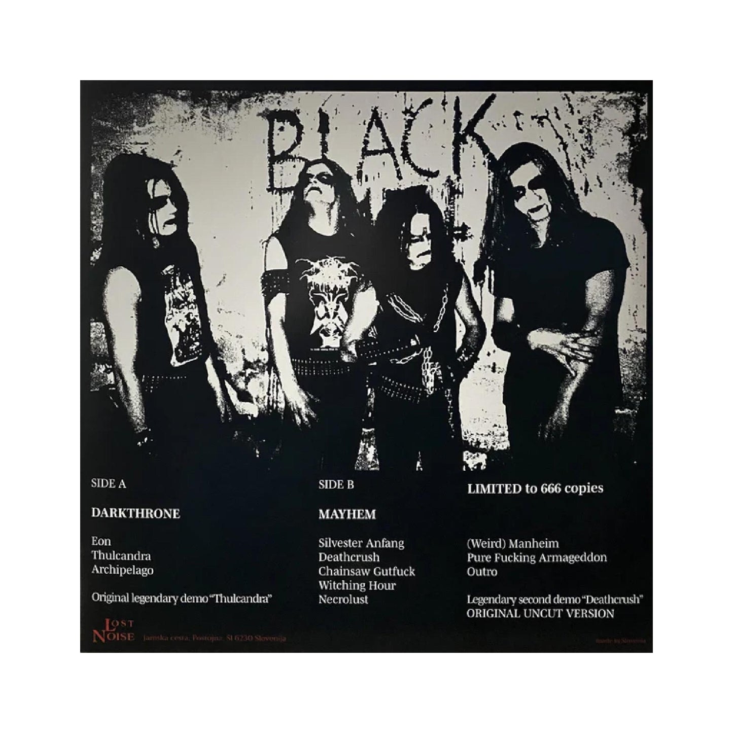 Darkthrone / Mayhem True Legends In Black LP (black vinyl)