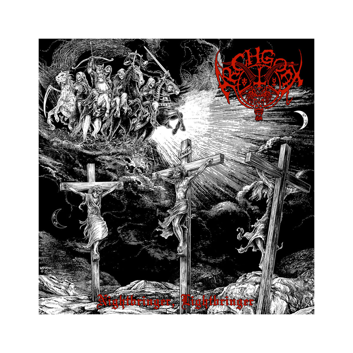 Archgoat - Nightbringer, Lightbringer - LP (red w/ black splatter color vinyl)