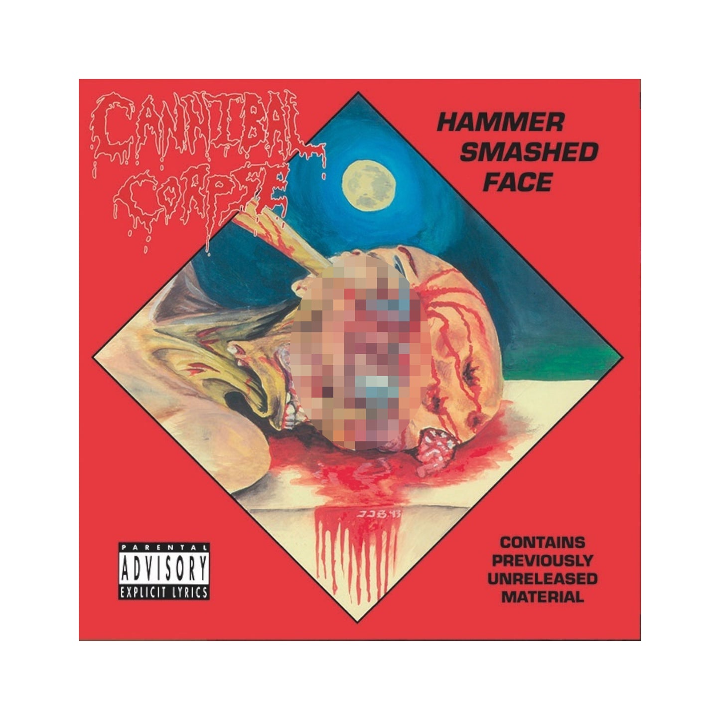 Cannibal Corpse - Hammer Smashed Face (original logo & uncensored art) LP (black vinyl)