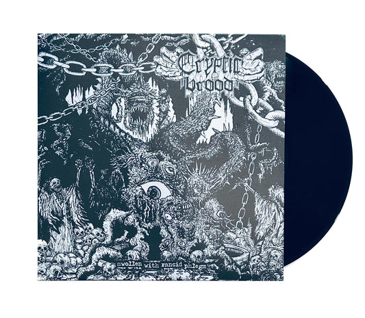 Cryptic Brood & Night Hag - Swollen With Rancid Phlegm LP (black vinyl)