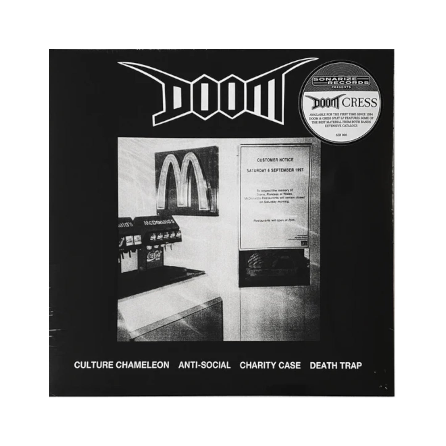 Doom / Cress - Split LP (black vinyl)