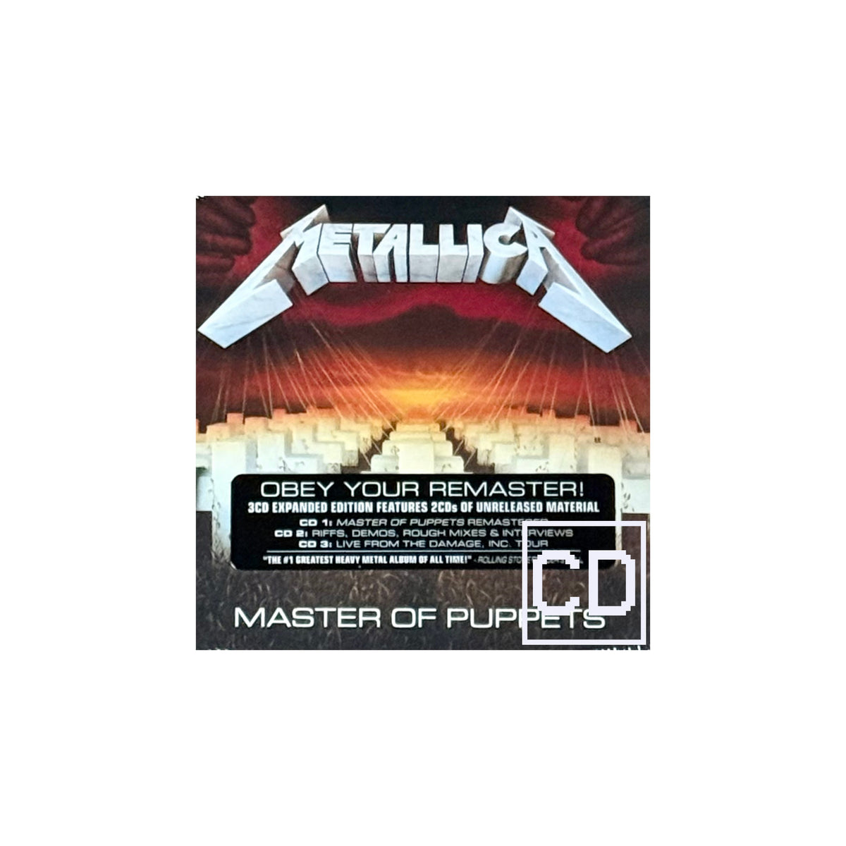 Metallica - Master of Puppets CD (Expanded 3CD Digipak Edition)