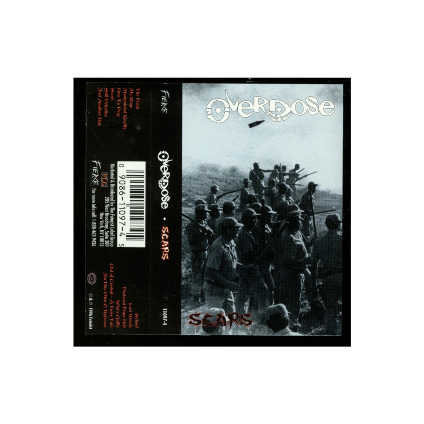 Overdose - Scars cassette tape