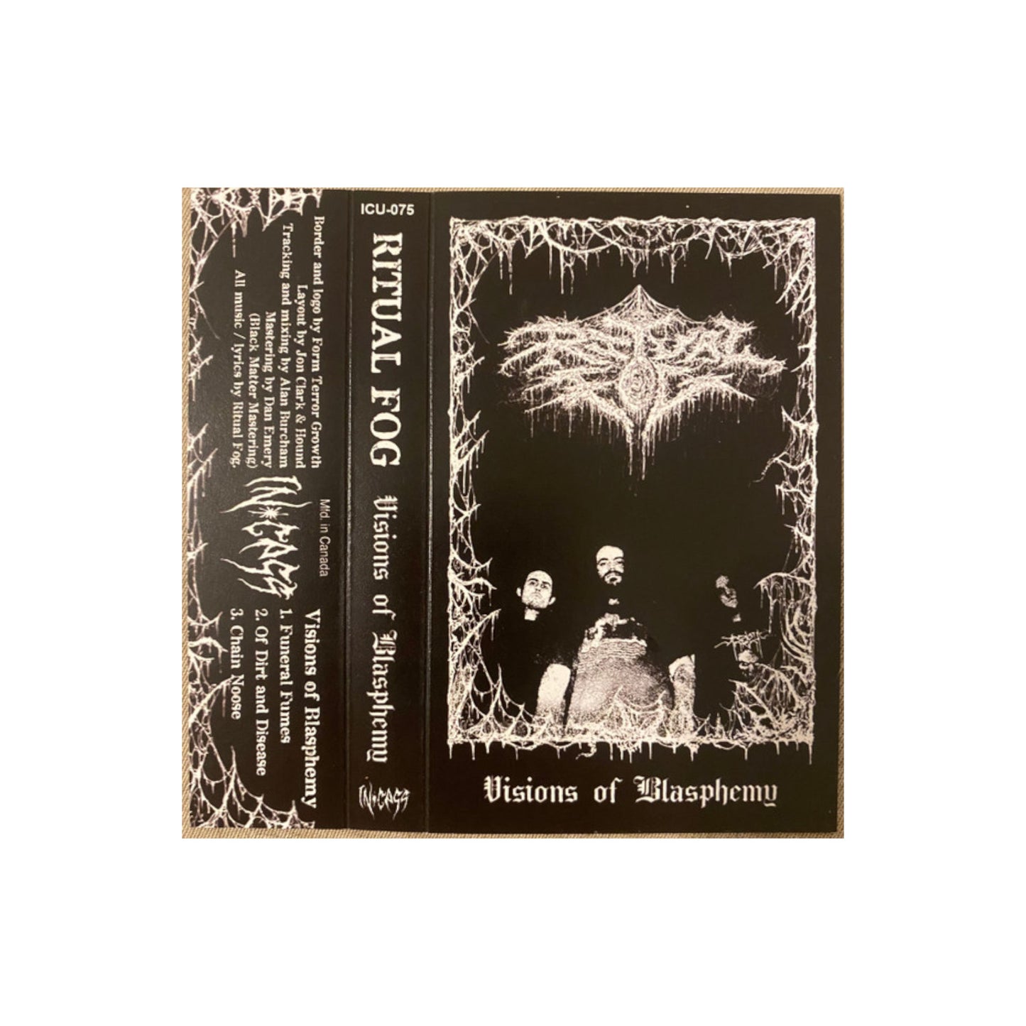 Ritual Fog ‎– Visions of Blasphemy cassette tape