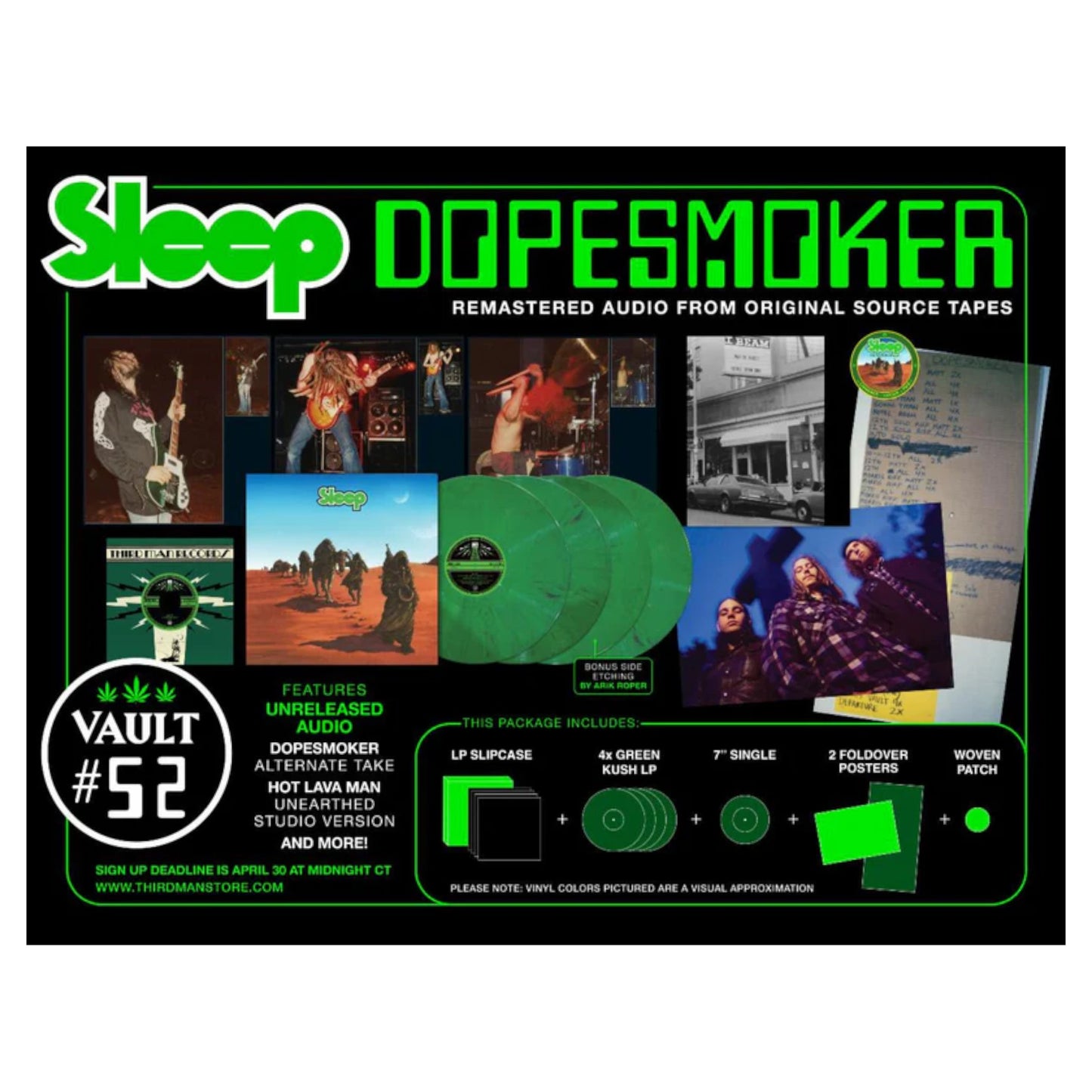 Sleep - Dopesmoker 4-LP TMR Vault 52 Boxset (color vinyl)