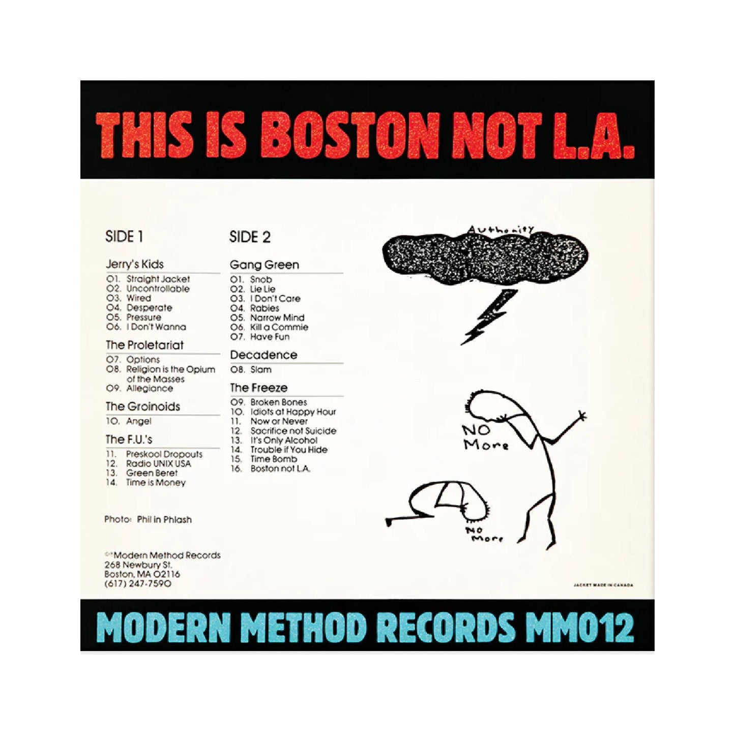 Various - This is Boston Not LA compilation LP (color vinyl)