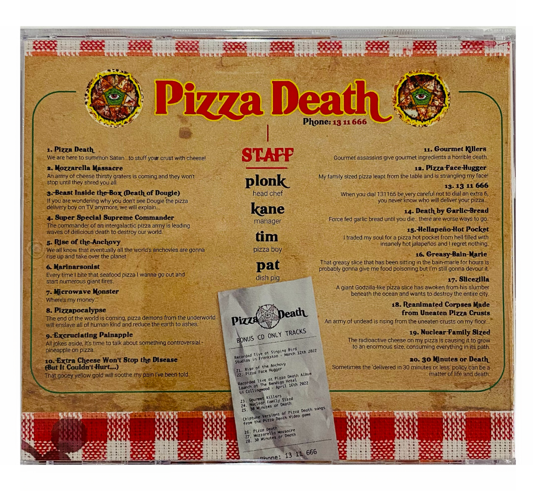 Pizza Death - Slice of Death CD (Extra Cheese Edition)